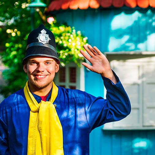 The Police in front of the Moominworld gates