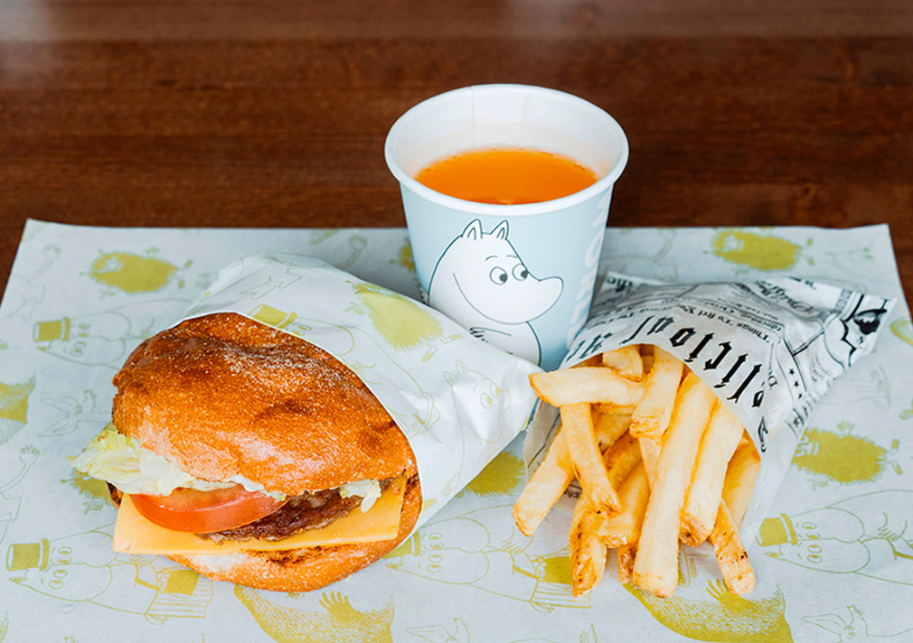Children's burger meal