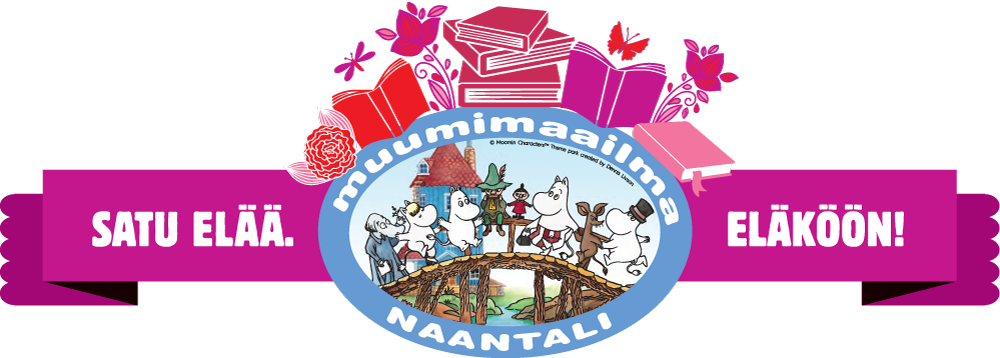 Muumimaailma - Satu elää -logo