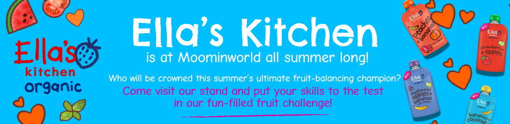 Ella's Kitchen is at Moominworld all summer long.